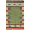 Handmade Vegetable Kilim 3' 9 x 6' 3 (ft) - No. P26394