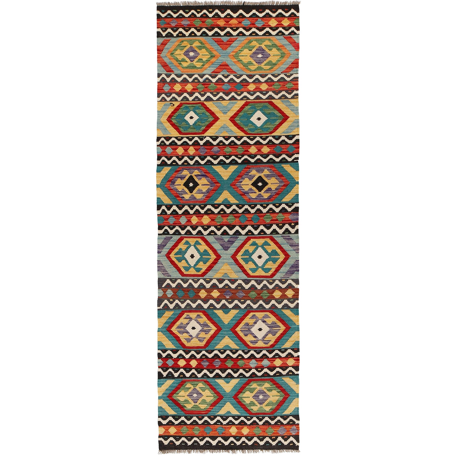Vegetable Kilim Runner 2' 7 x 9' 4 (ft) - No. P26421