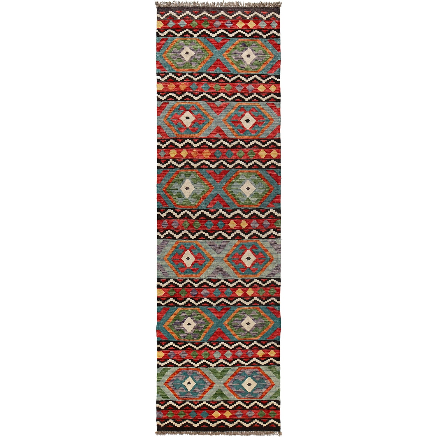 Vegetable Kilim Runner 2' 6 x 9' 6 (ft) - No. P26472
