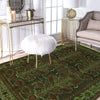 Green Overdyed Rug 4' 0 x 5' 7 (ft) - No. P26493