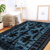 Blue Overdyed Rug 4' 1 x 6' 1 (ft) - No. P26498