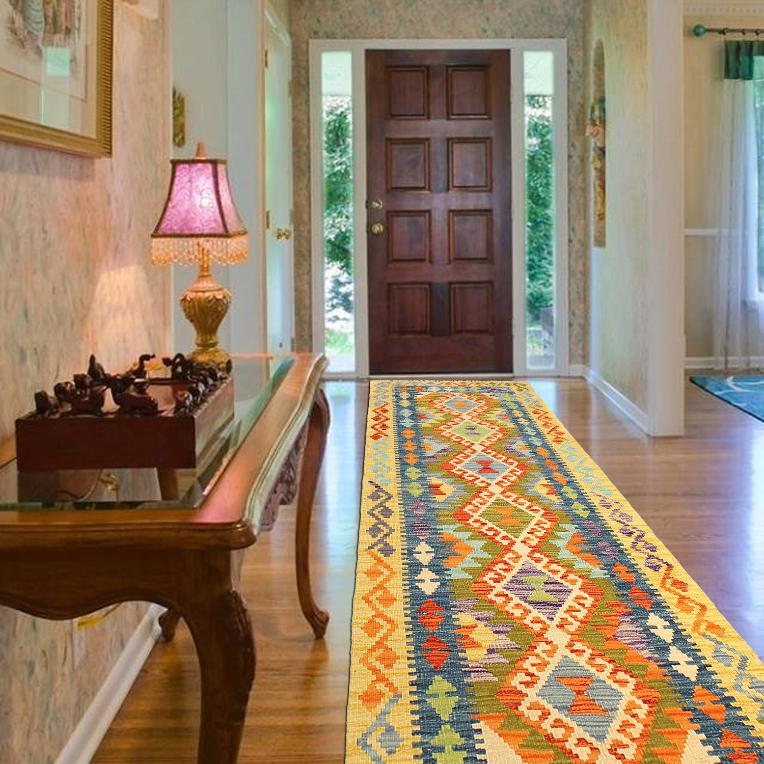Vegetable Kilim Runner 2' 3 x 6' 8 (ft) - No. P26520