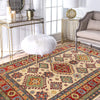 Hand Knotted Kazak Rug 3' 9 x 5' 9 (ft) - No. P26533