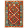 Handmade Vegetable Kilim 3' 3  x 4' 8 (ft) - No. P26571