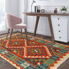 Handmade Vegetable Kilim 3' 3  x 4' 8 (ft) - No. P26571