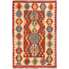 Handmade Vegetable Kilim 3' 3  x 4' 9 (ft) - No. P26813