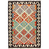 Handmade Vegetable Kilim 3' 2  x 4' 7 (ft) - No. P26836