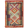 Handmade Vegetable Kilim 3' 4  x 4' 8 (ft) - No. P26840