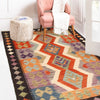 Handmade Vegetable Kilim 3' 3  x 4' 9 (ft) - No. P26847