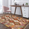 Handmade Vegetable Kilim 3' 3  x 4' 9 (ft) - No. P26926