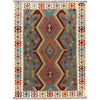 Handmade Vegetable Kilim 4' 8 x 6' 7 (ft) - No. P26981