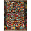 Handmade Vegetable Kilim 6' 8 x 9' 4 (ft) - No. P26995