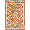 Handmade Vegetable Kilim 3' 2  x 4' 9 (ft) - No. P27003