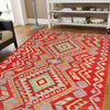 Handmade Vegetable Kilim 4' 0 x 5' 7 (ft) - No. P27032