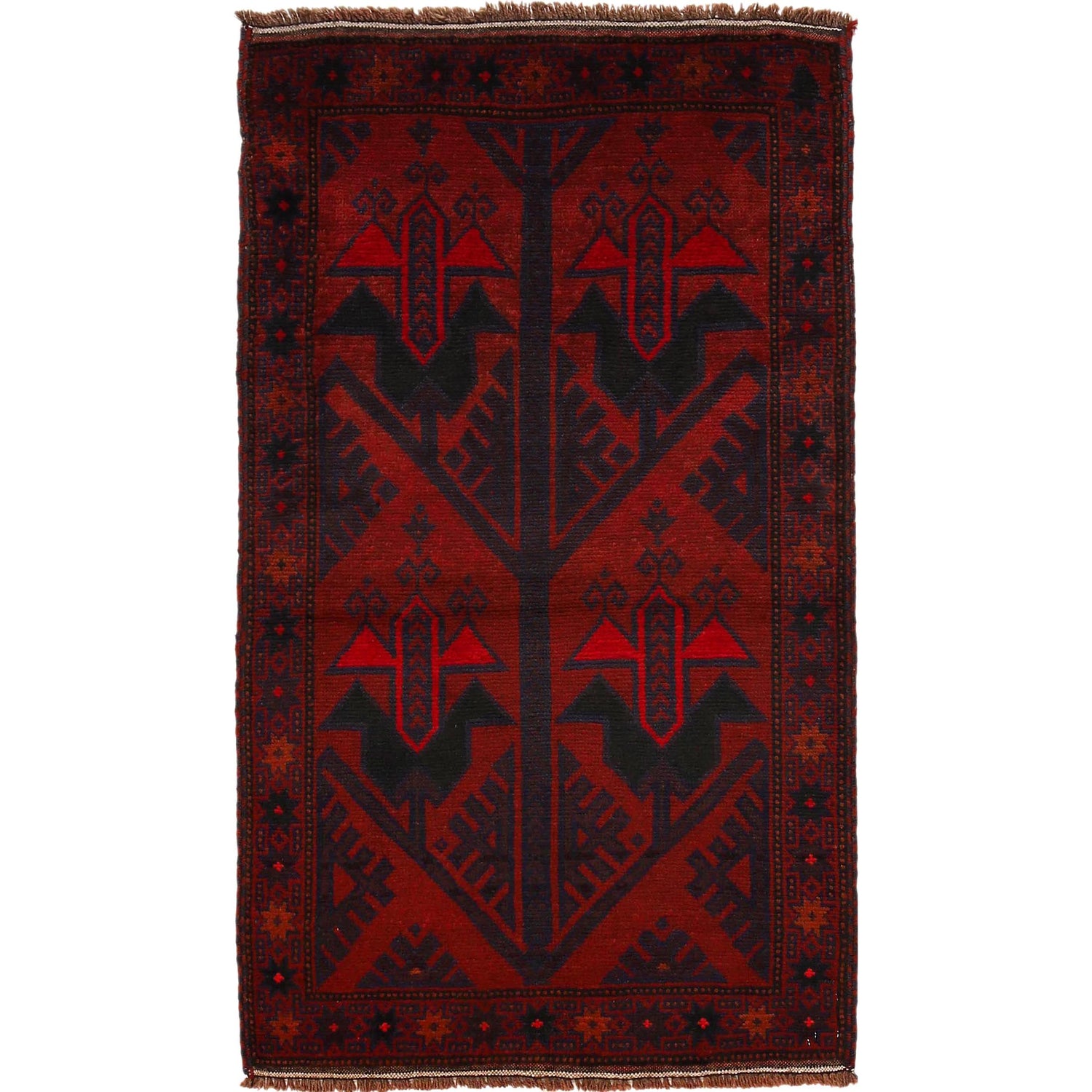 Handmade Baluchi Carpet 2' 9" x 4' 9" (ft) - No. P27772