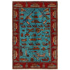 Hand Knotted War Rug 3' 5" x 5' 1" (ft) - No. P28037