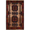 Handmade Baluchi Rug 2' 9"x 4' 9" (ft) - No. P29108