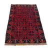 Tribal Baloch Rug 3' 1" x 4' 3" (ft) - No. P29291