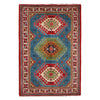 Blue Kazak Rug 3' 3" x 4' 8" (ft) - No. P34045