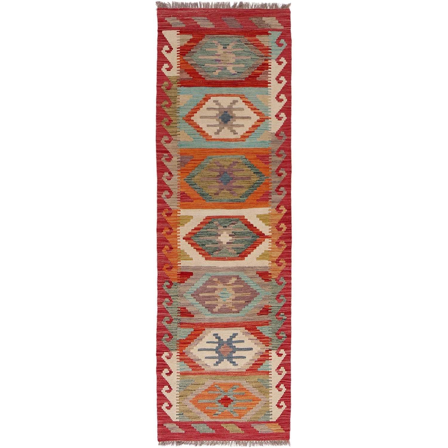 Vegetable Kilim Runner 1' 11" x 6' 6" (ft)- No. P34254