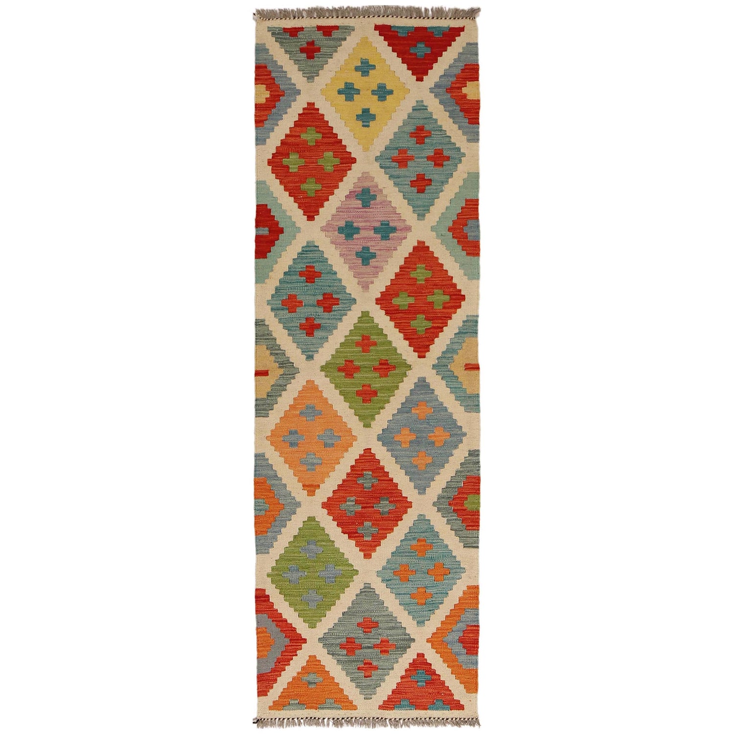 Vegetable Kelim Runner 2' 0" x 6' 7" (ft)- No. P34256