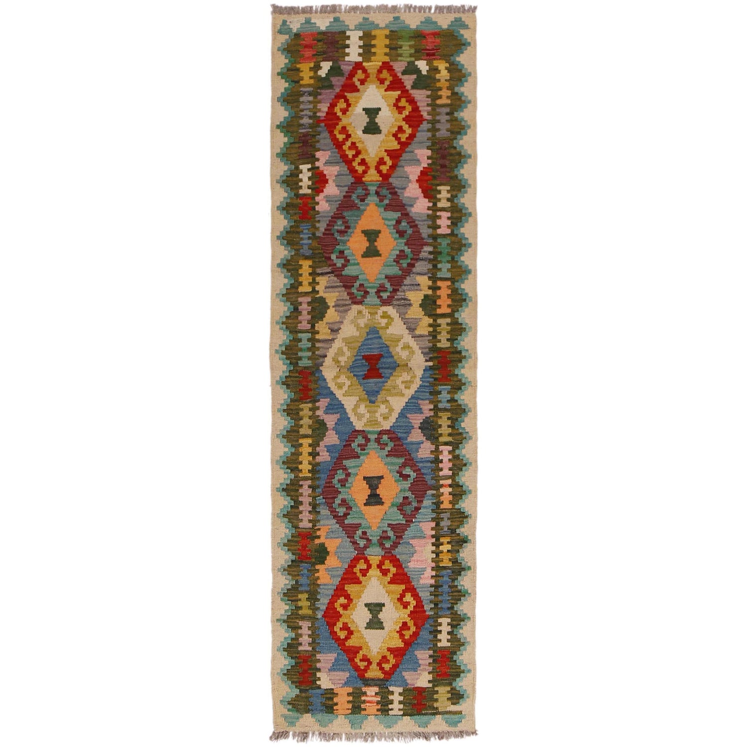 Vegetable Kelim Runner 1' 8" x 6' 6" (ft)- No. P34271