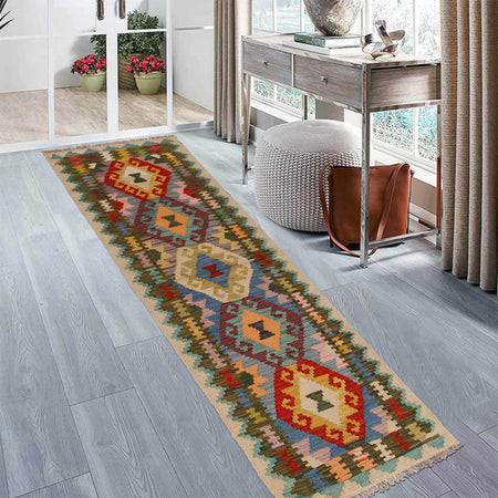 Vegetable Kelim Runner 1' 8" x 6' 6" (ft)- No. P34271