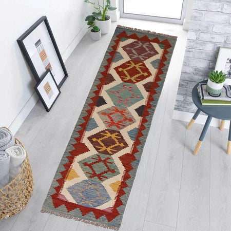 Vegetable Kilim Runner 2' 1" x 6' 8" (ft)- No. P34276