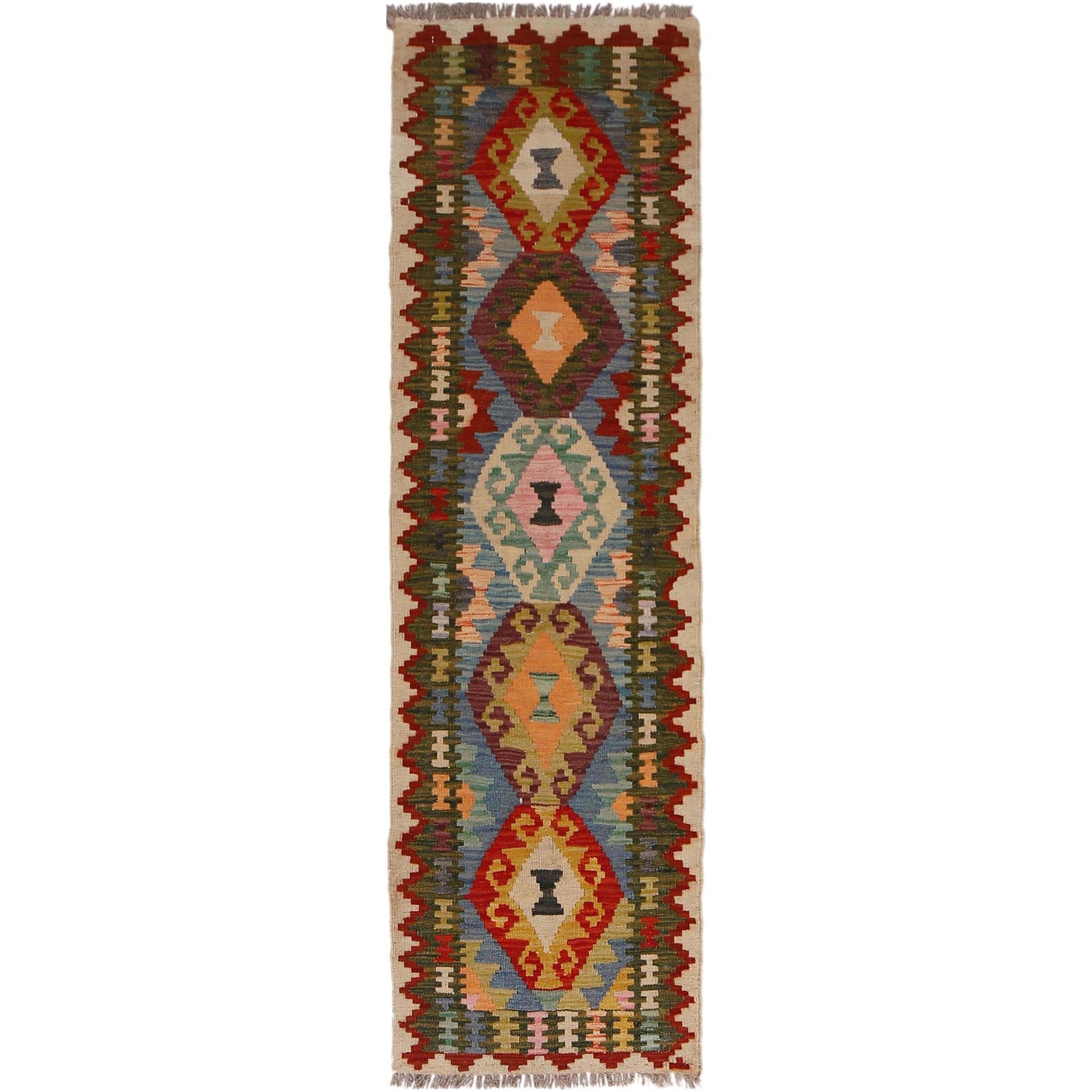 Vegetable Kelim Runner 1' 8" x 6' 5" (ft)- No. P34290