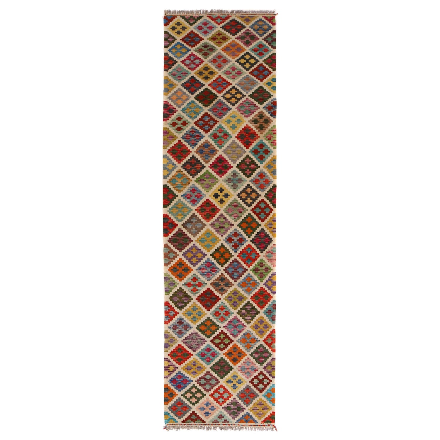 Vegetable Kilim Runner 2' 6" x 9' 9" (ft) - No. P34294