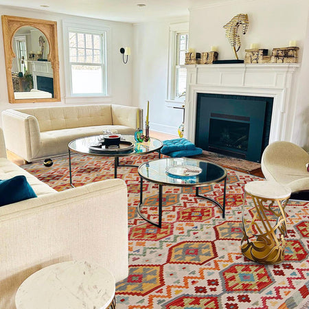 Handmade Vegetable Kilim 6' 0" x 8' 1" (ft) - No. P34304