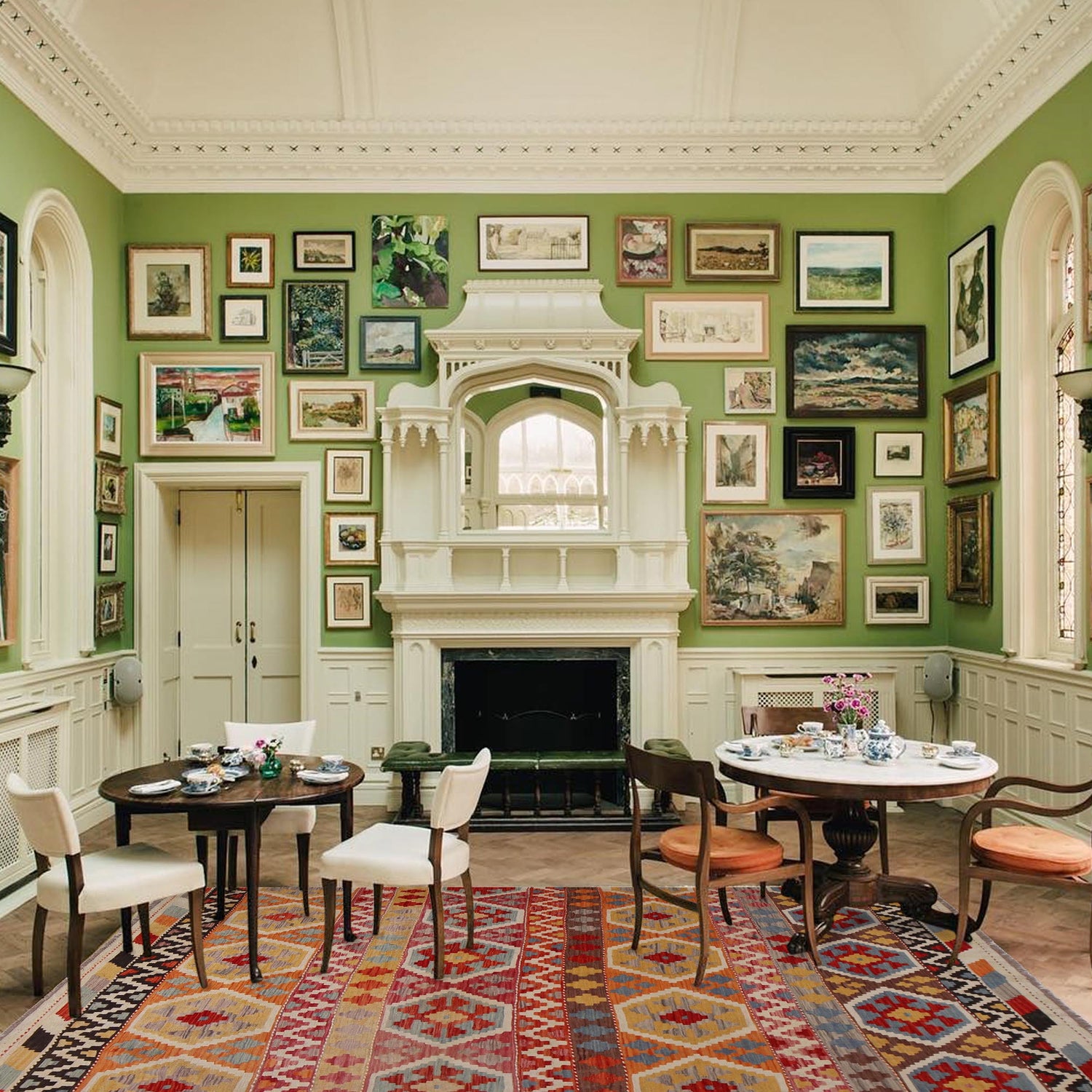 Handmade Vegetable Kelim 5' 10" x 8' 1" (ft) - No. P34306