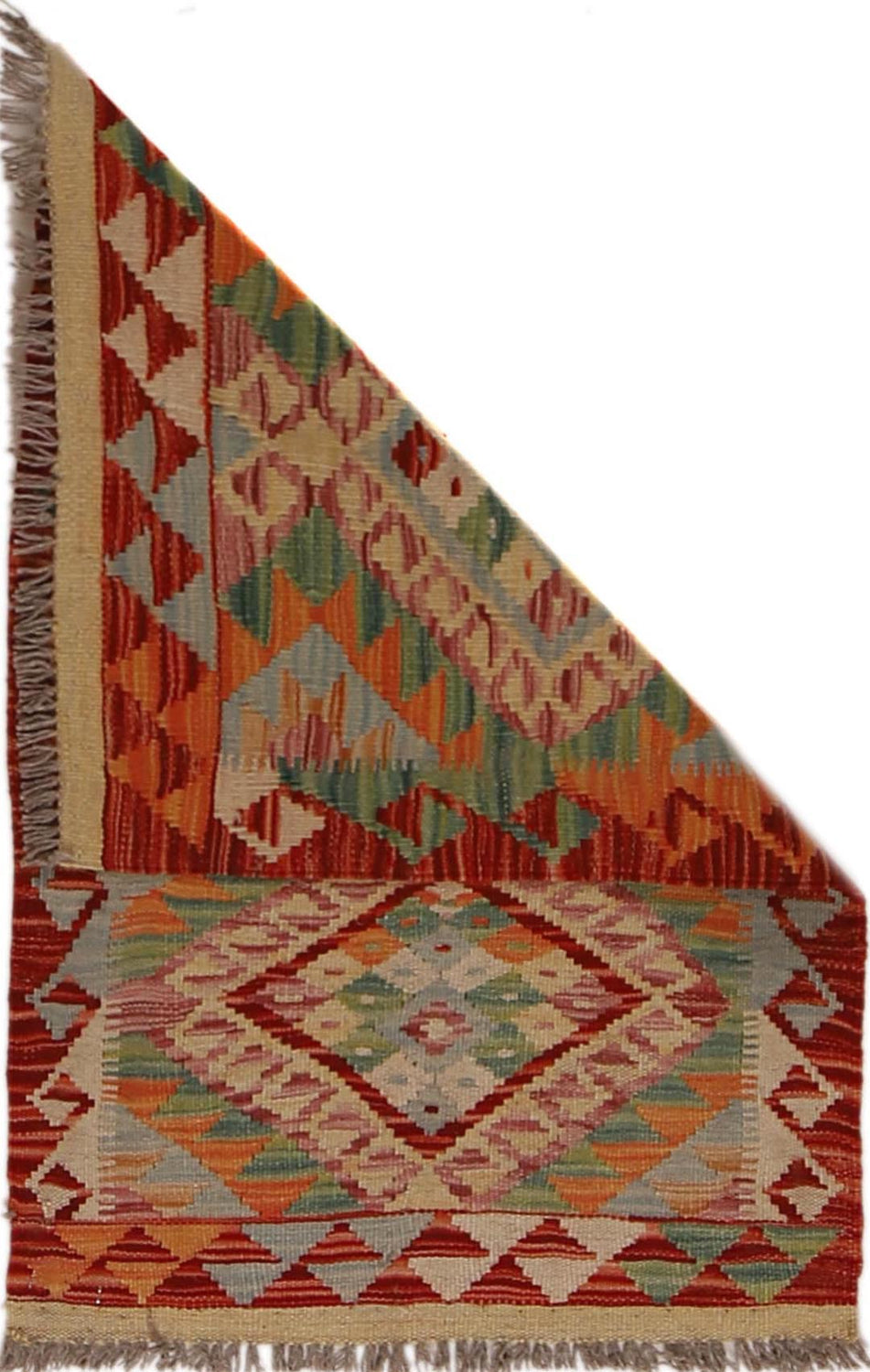 Handmade Vegetable Kilim 2' 0" x 3' 0" (ft) - No. P34329