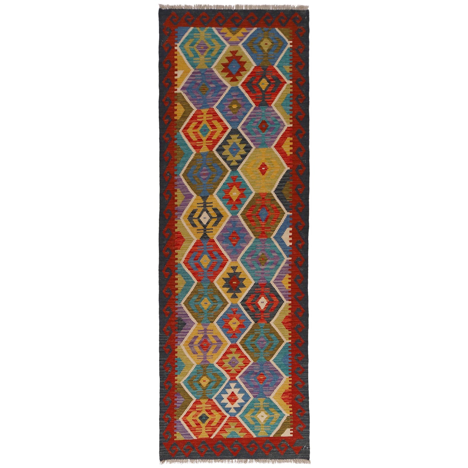 Vegetable Kilim Runner 2' 8" x 9' 7" (ft) - No. P34357