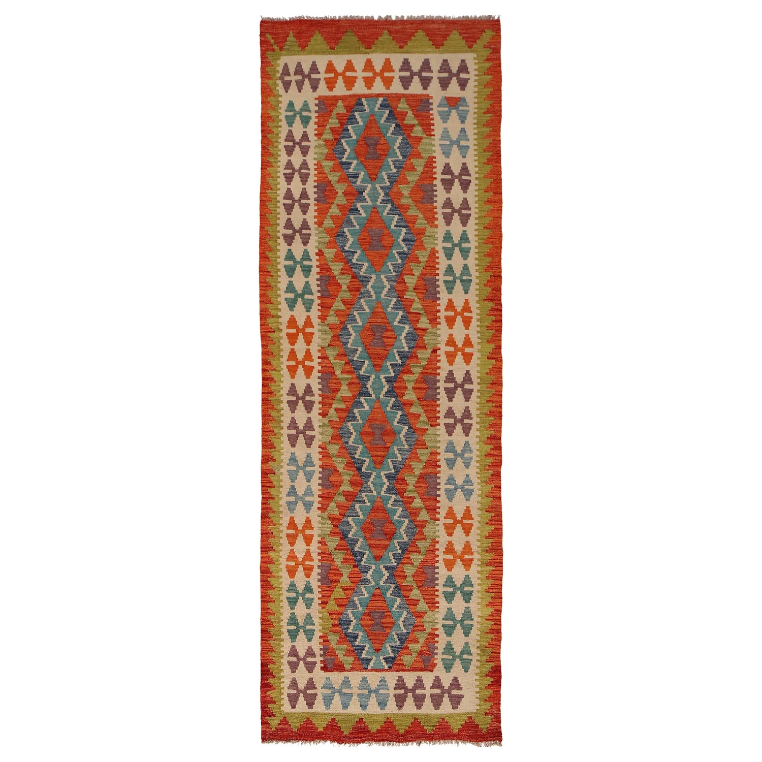 Vegetable Kilim Runner 2' 10" x 9' 2" (ft) - No. P34904
