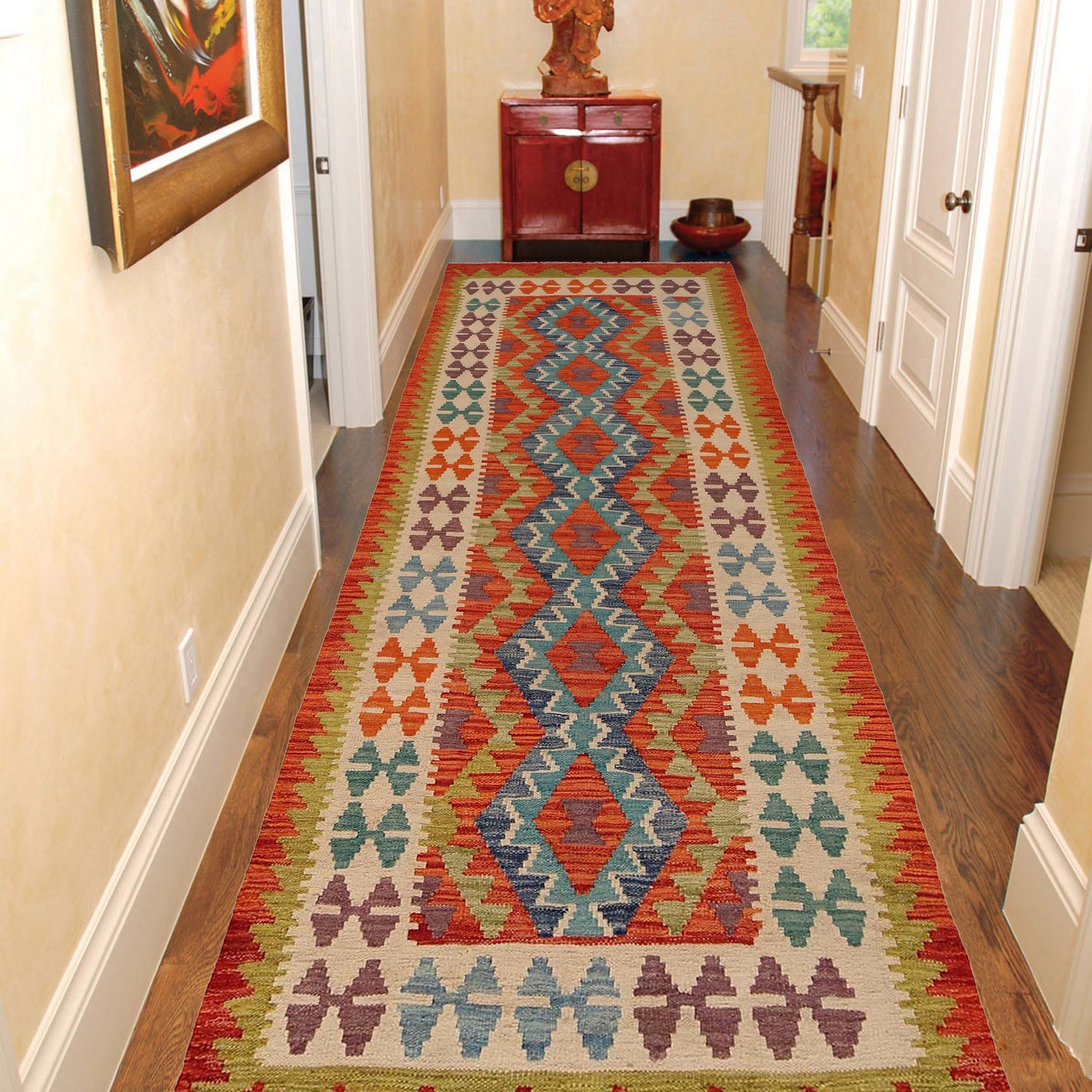 Vegetable Kilim Runner 2' 10" x 9' 2" (ft) - No. P34904