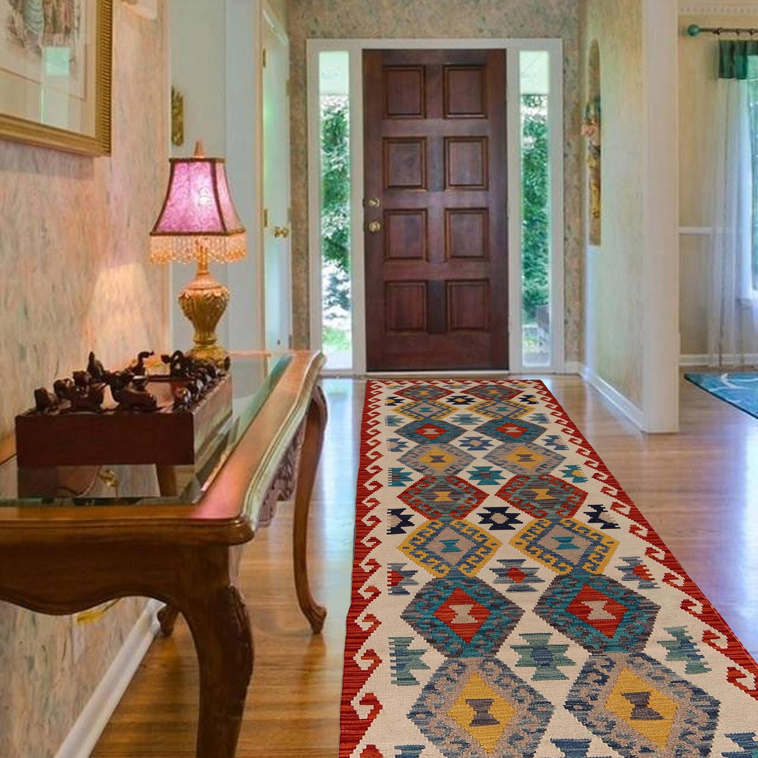 Vegetable Kelim Runner 2' 5" x 9' 9" (ft) - No. P34905