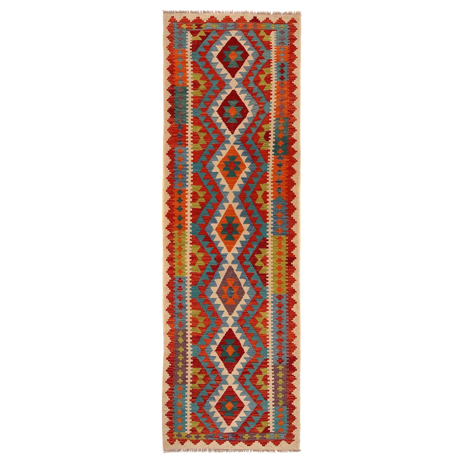 Vegetable Kilim Runner 2' 10" x 9' 7" (ft) - No. P34908