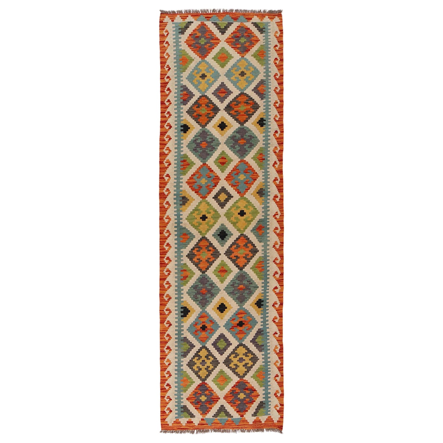 Vegetable Kelim Runner 2' 8" x 9' 7" (ft) - No. P34916