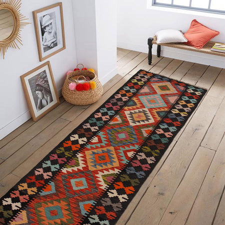 Vegetable Kilim Runner 2' 3" x 9' 10" (ft) - No. P34918