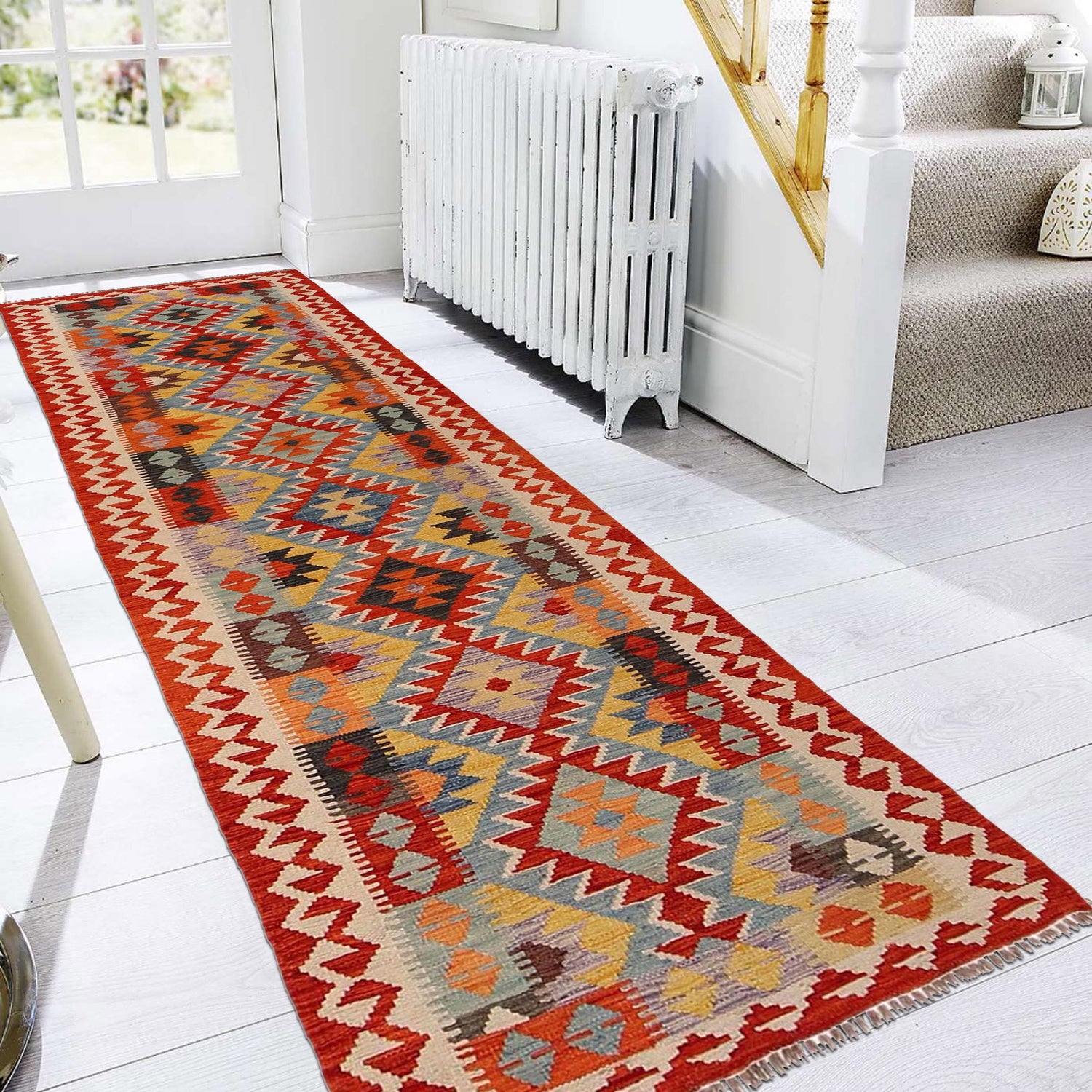 Vegetable Kelim Runner 2' 6" x 9' 5" (ft) - No. P34921