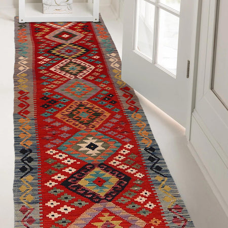 Vegetable Kilim Runner 2' 6" x 22' 0" (ft) - No. P34956
