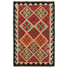 Handmade Vegetable Kilim 2' 9" x 4' 3" (ft) - No. P35011