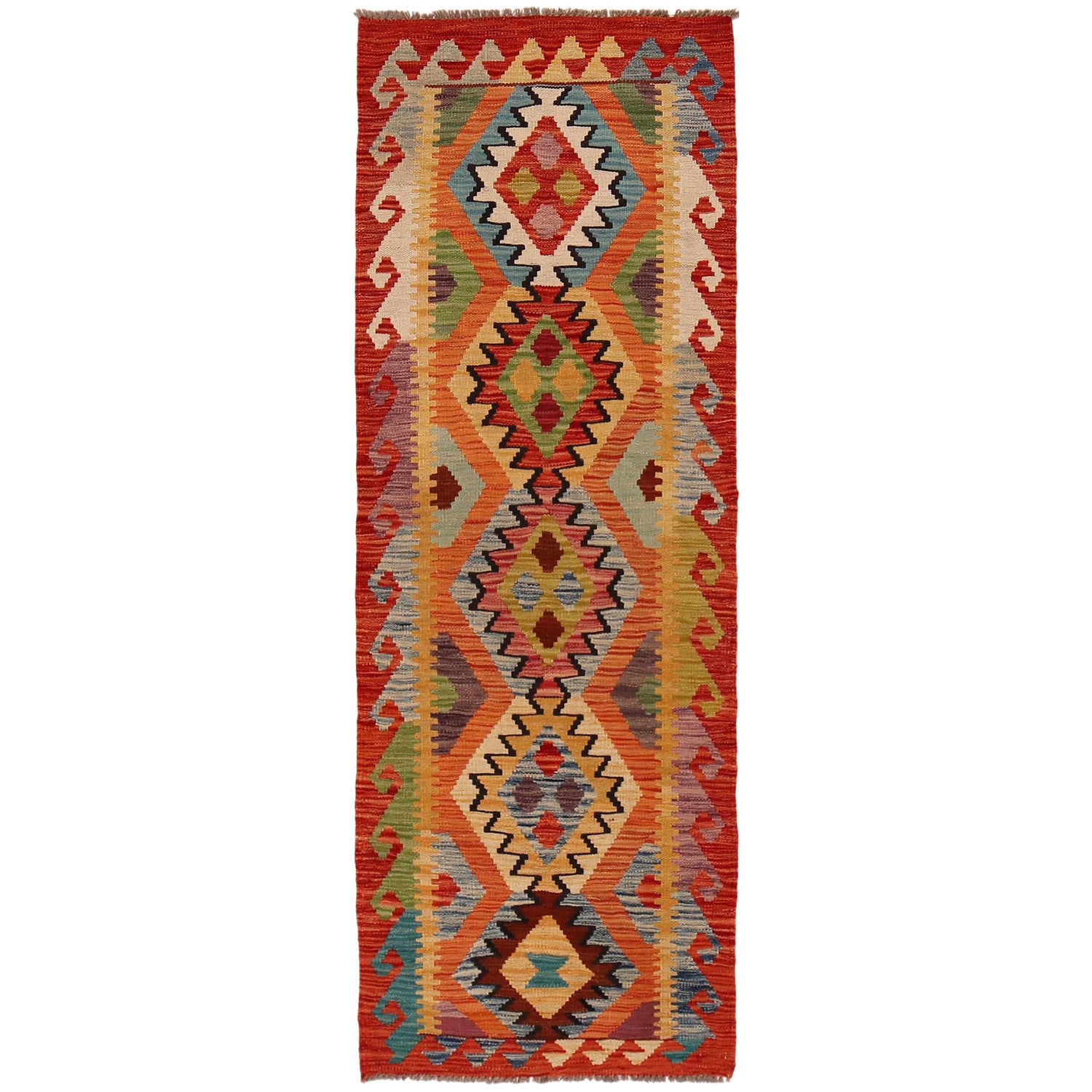 Vegetable Kelim Runner 2' 3" x 6' 7" (ft)- No. P35020