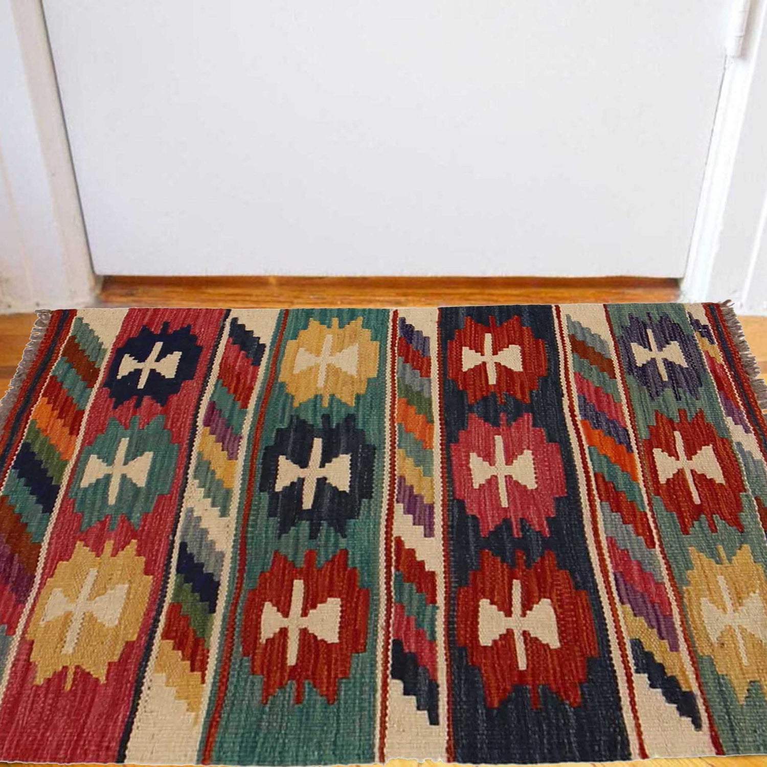 Handmade Vegetable Kilim 2' 0" x 3' 0" (ft) - No. P35024