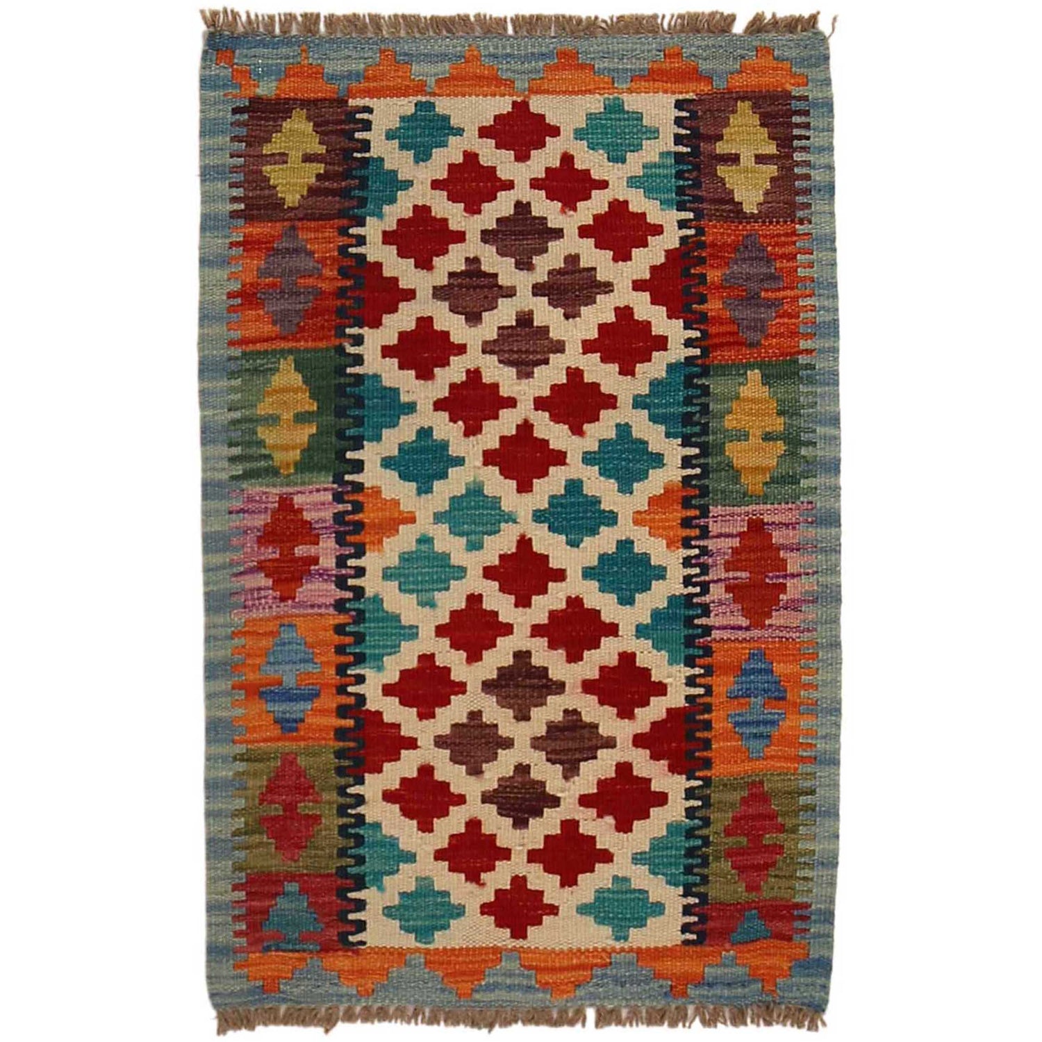 Handmade Vegetable Kelim 2' 0" x 3' 1" (ft) - No. P35027