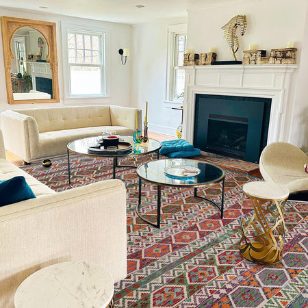 Handmade Vegetable Kelim 10' 5" x 13' 5" (ft) - No. P35062