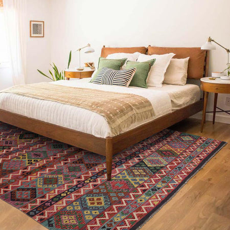 Handmade Vegetable Kelim 8' 7 x 11' 4 (ft) - No. P35073