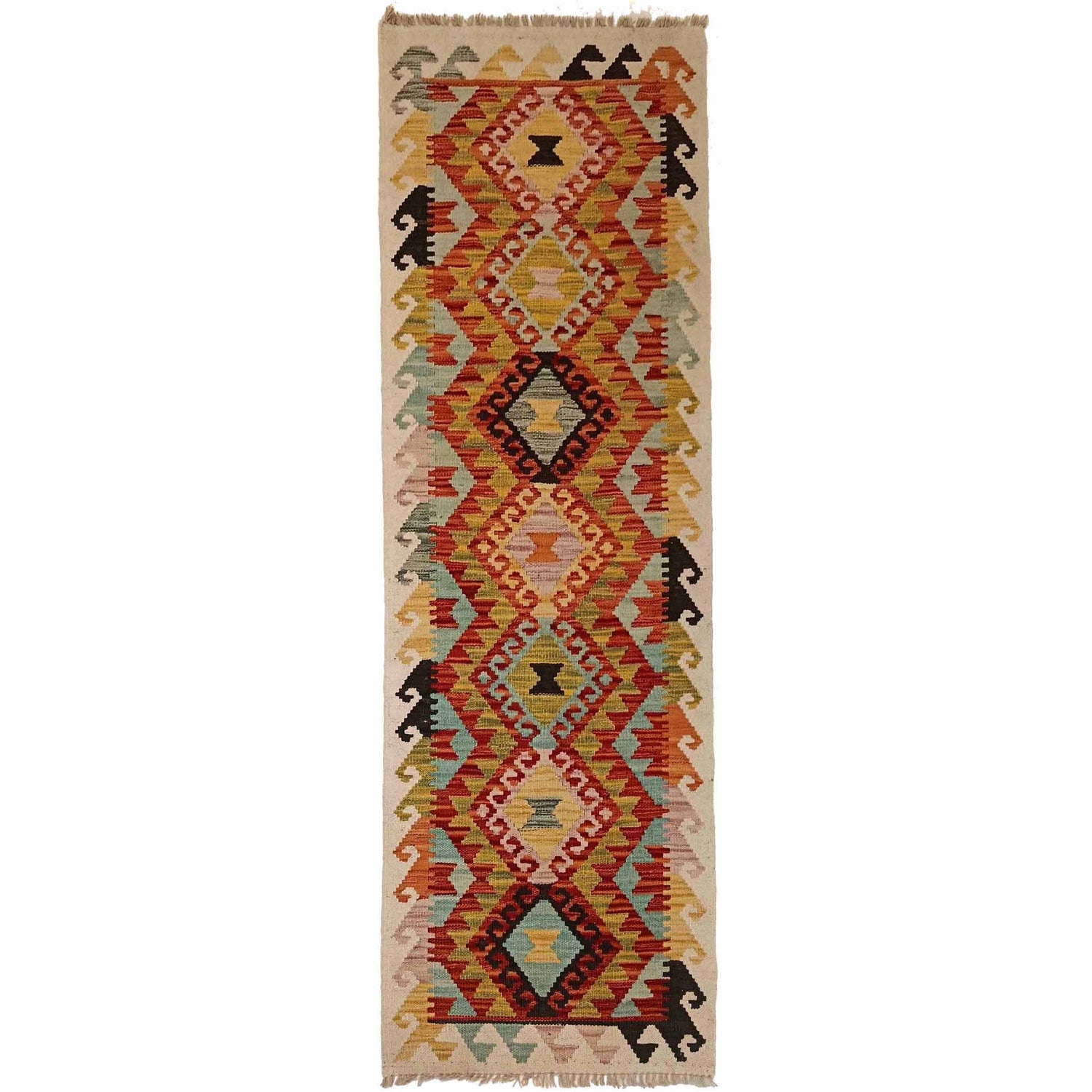 Vegetable Kelim Runner 2' 1" x 6' 9" (ft)- No. P35311