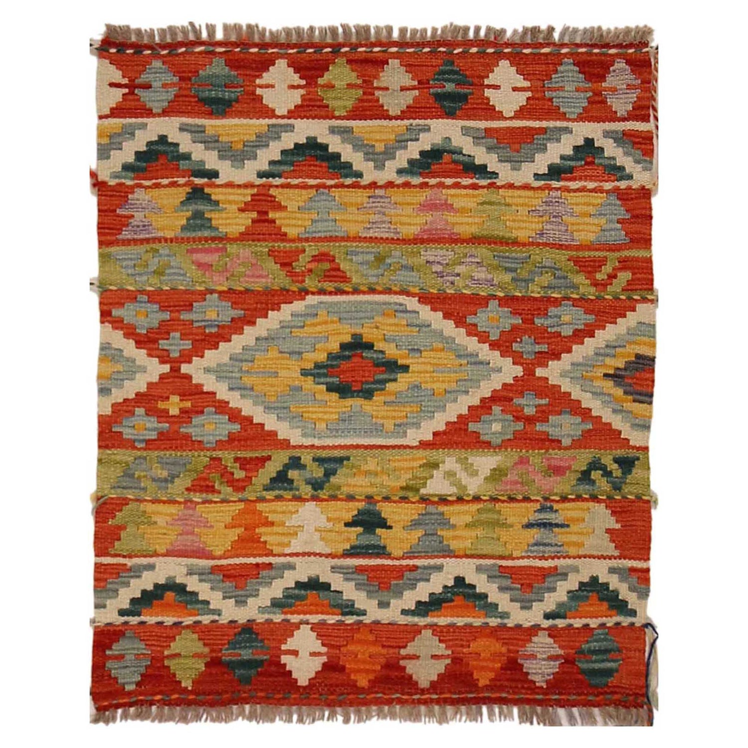 Handmade Vegetable Kelim 2' 2" x 2' 9" (ft) - No. P35323